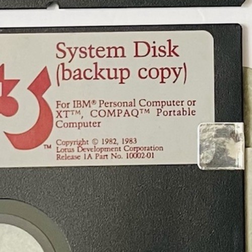 Lotus 1-2-3 5.25 Floppy Set IBM PC Originals Backups Case 1983 DOS