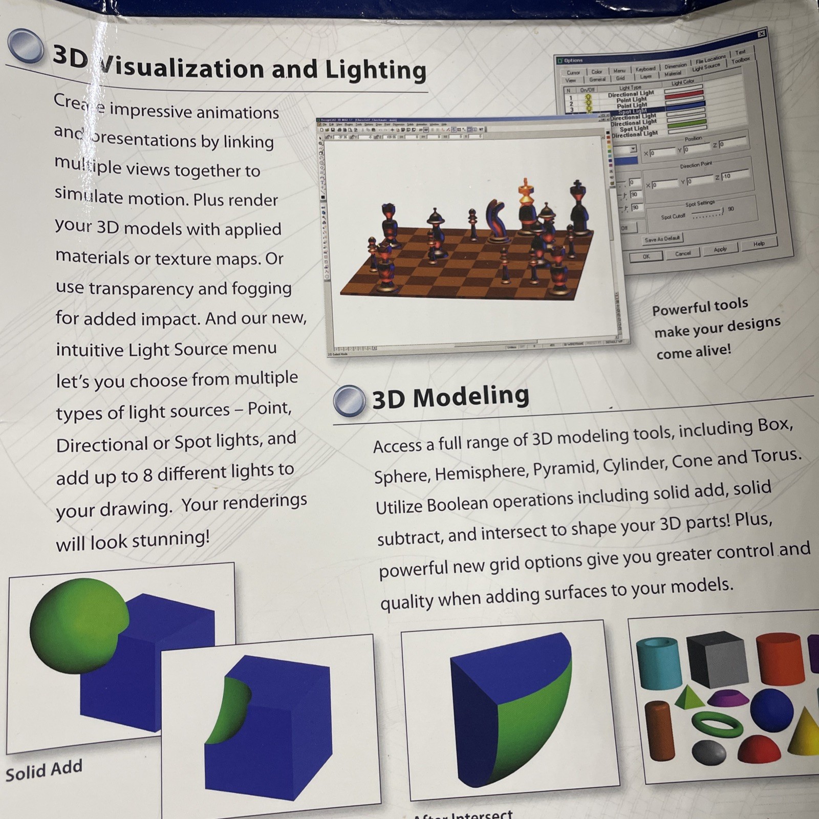Design cAD 3D MAX Version 17 Easy To Use 2D/ 3D CAD Win. 2000/XP