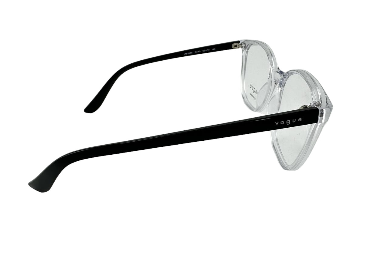 Vogue Eyewear NEW Transparent & Black Eyeglasses 52-17-140 Fashion Frames VO5356