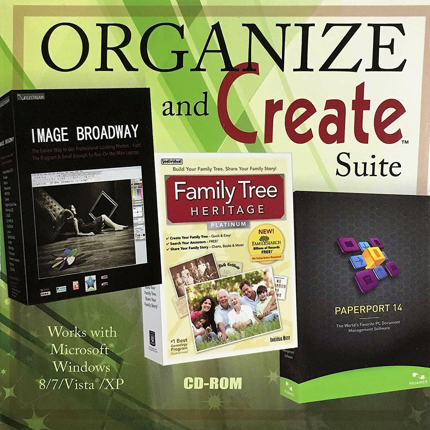 Organize and Create Software Suite – Image Broadway – Family Tree – Paperport 14