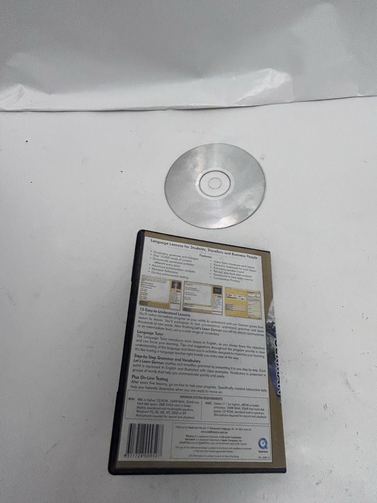 Lets Learn German CD for Windows and Macintosh by Nodtronics