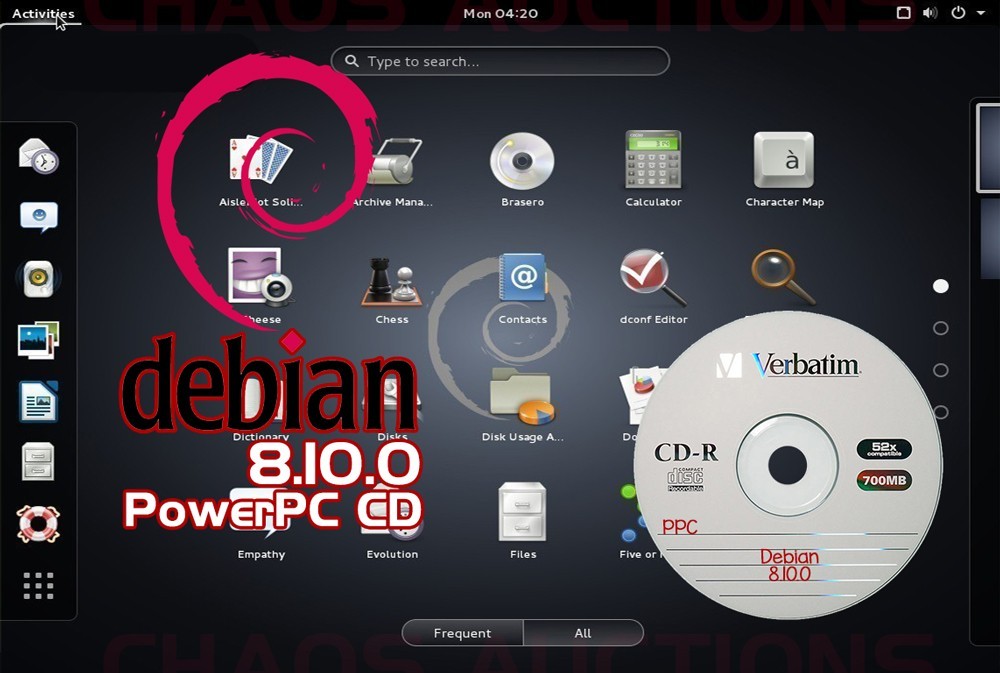Debian 8.10.0 for PowerPC LINUX INSTALL CD PPC