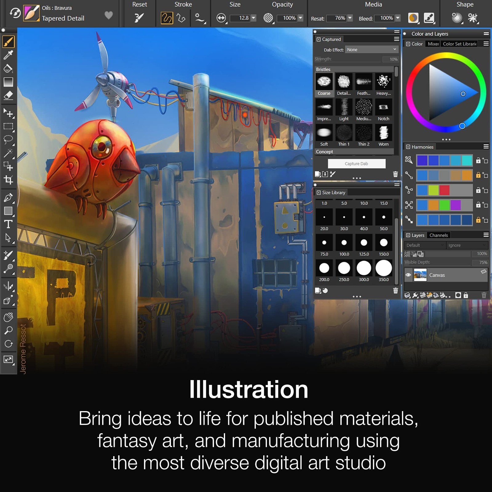 Painting Software Corel Painter 1 Month Subscription Digital Art PC Mac Photo