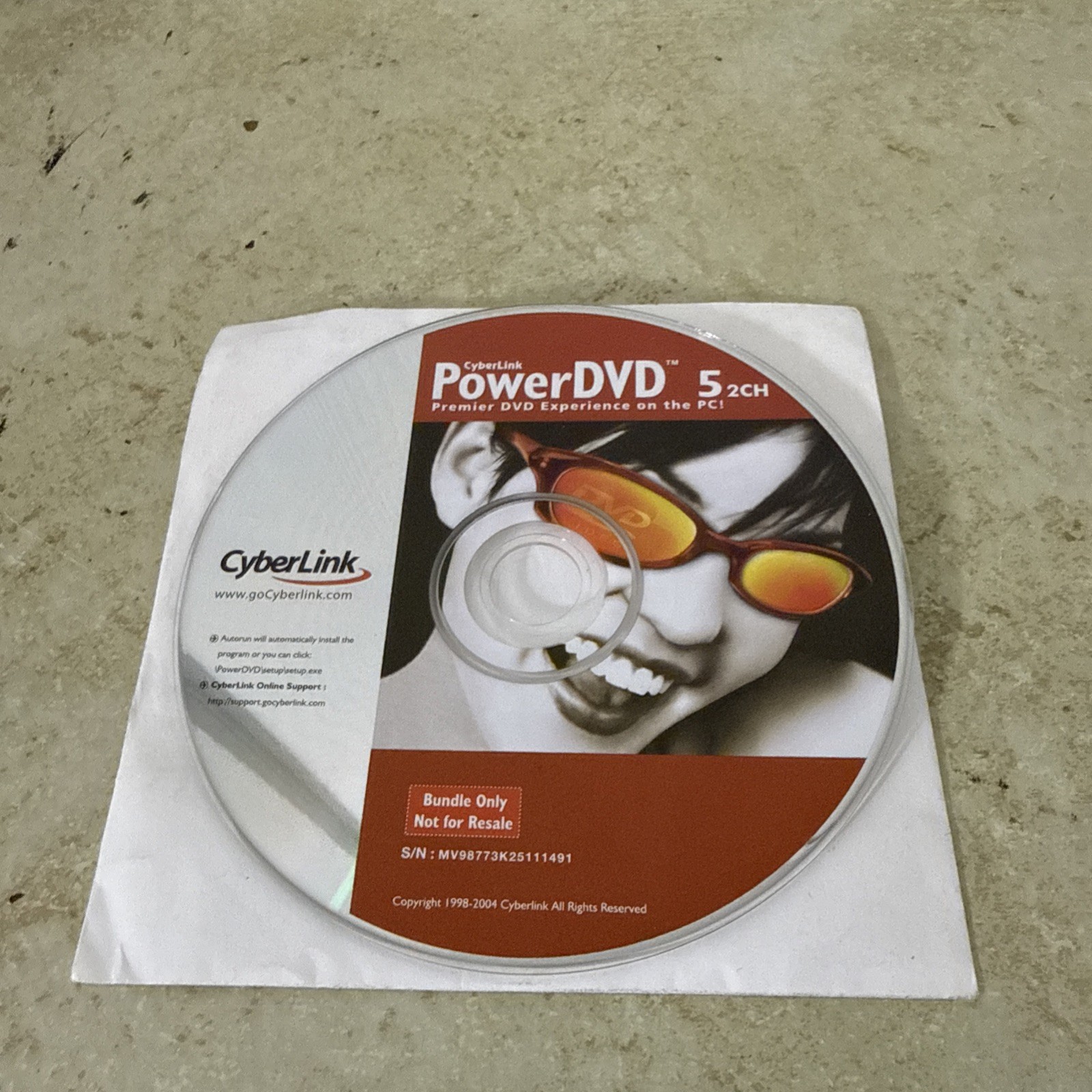 Cyberlink PowerDVD 5 Win 95/NT W/ Serial/Key
