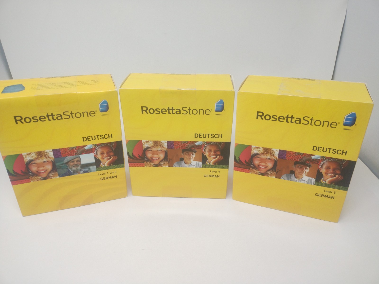 Rosetta Stone Deutsch German Complete Level 1-5 New Headphones(2 pair) #5 sealed