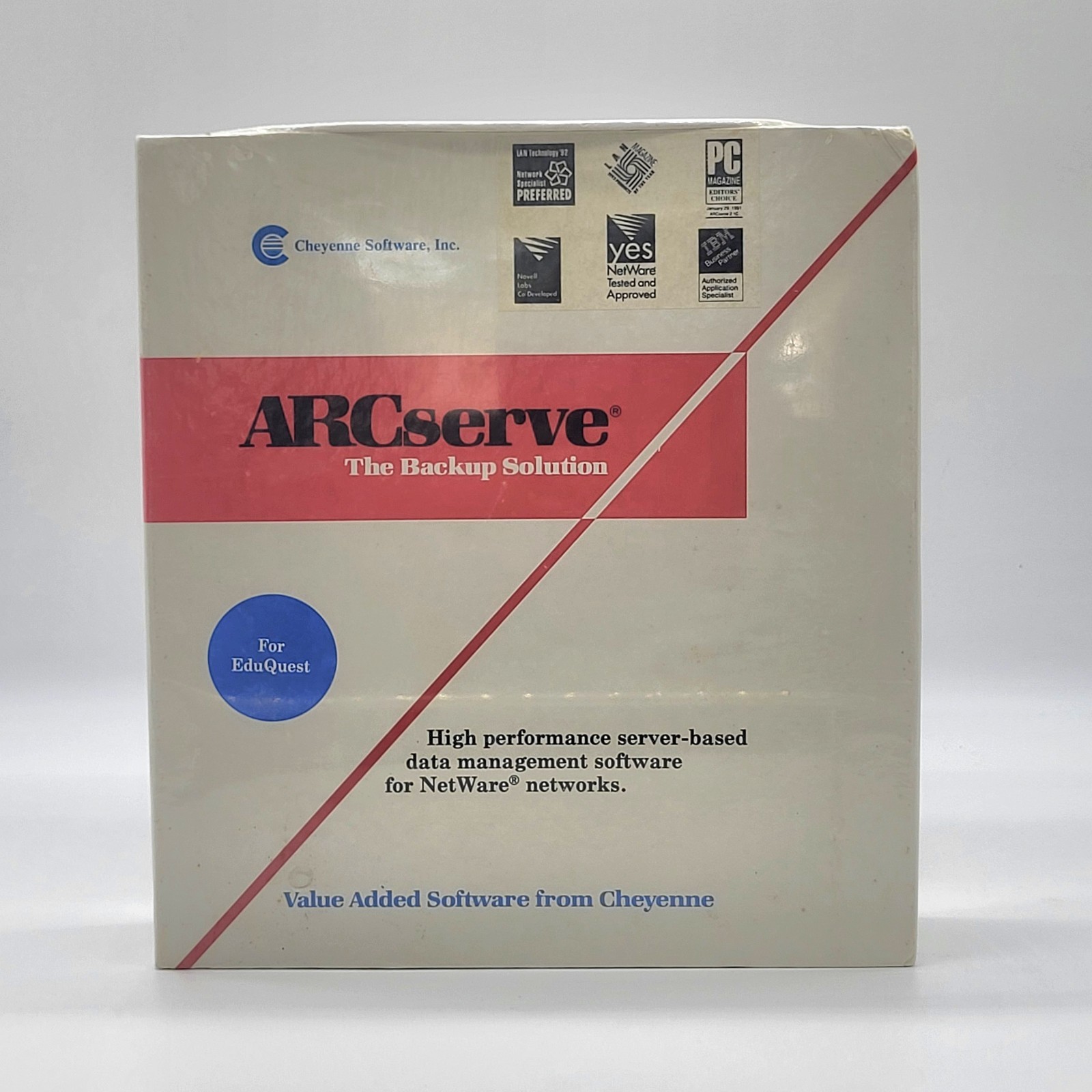 Cheyenne ARCserve Backup Software NetWare Eduquest Sealed Vintage Server Box IBM