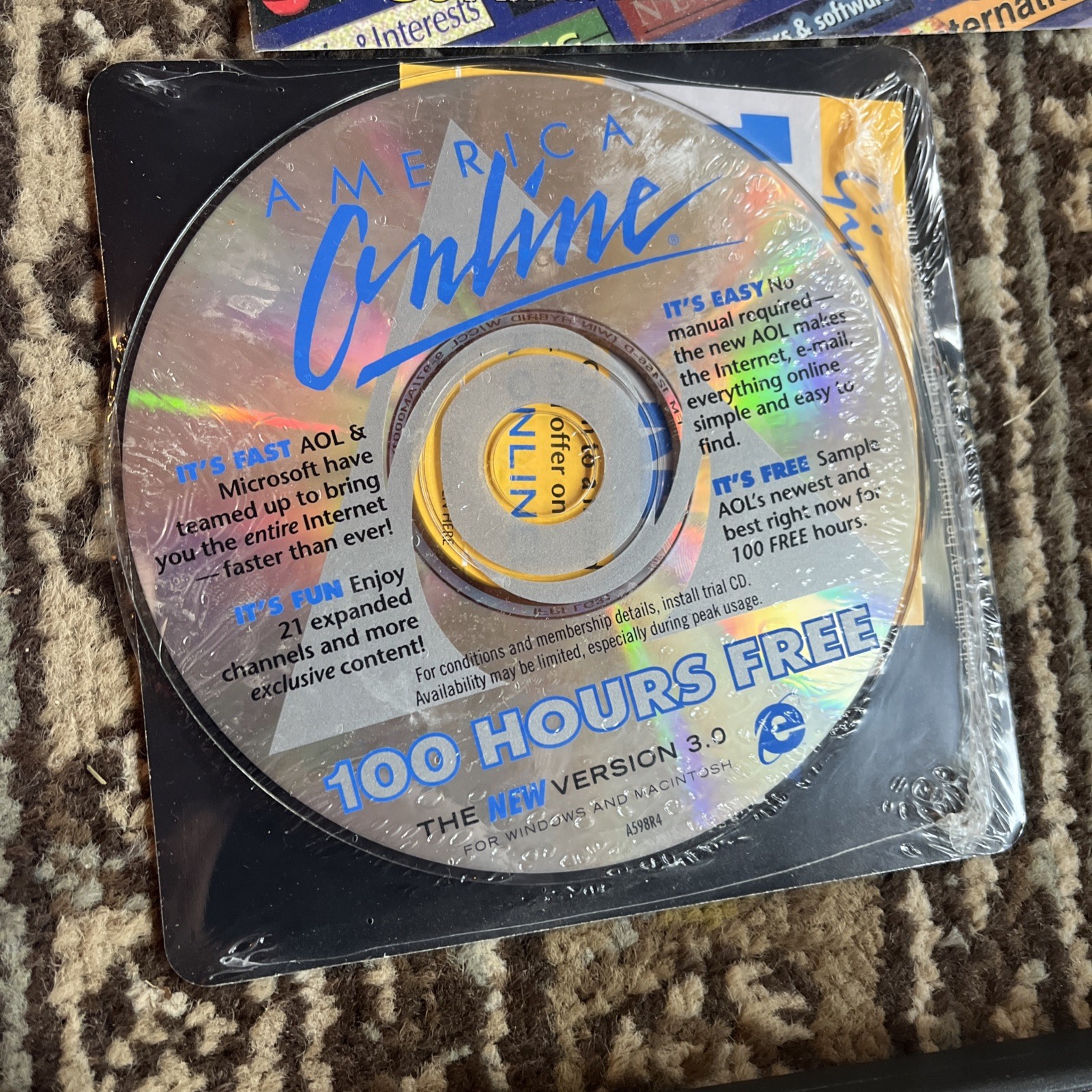 Vintage America Online AOL Internet Software CD Lot Of 16 Brand New Sealed NOS