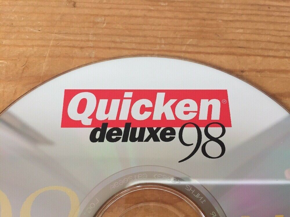 1997 Intuit Quicken Deluxe 98 Macintosh Mac Edition Software Installation CD-ROM