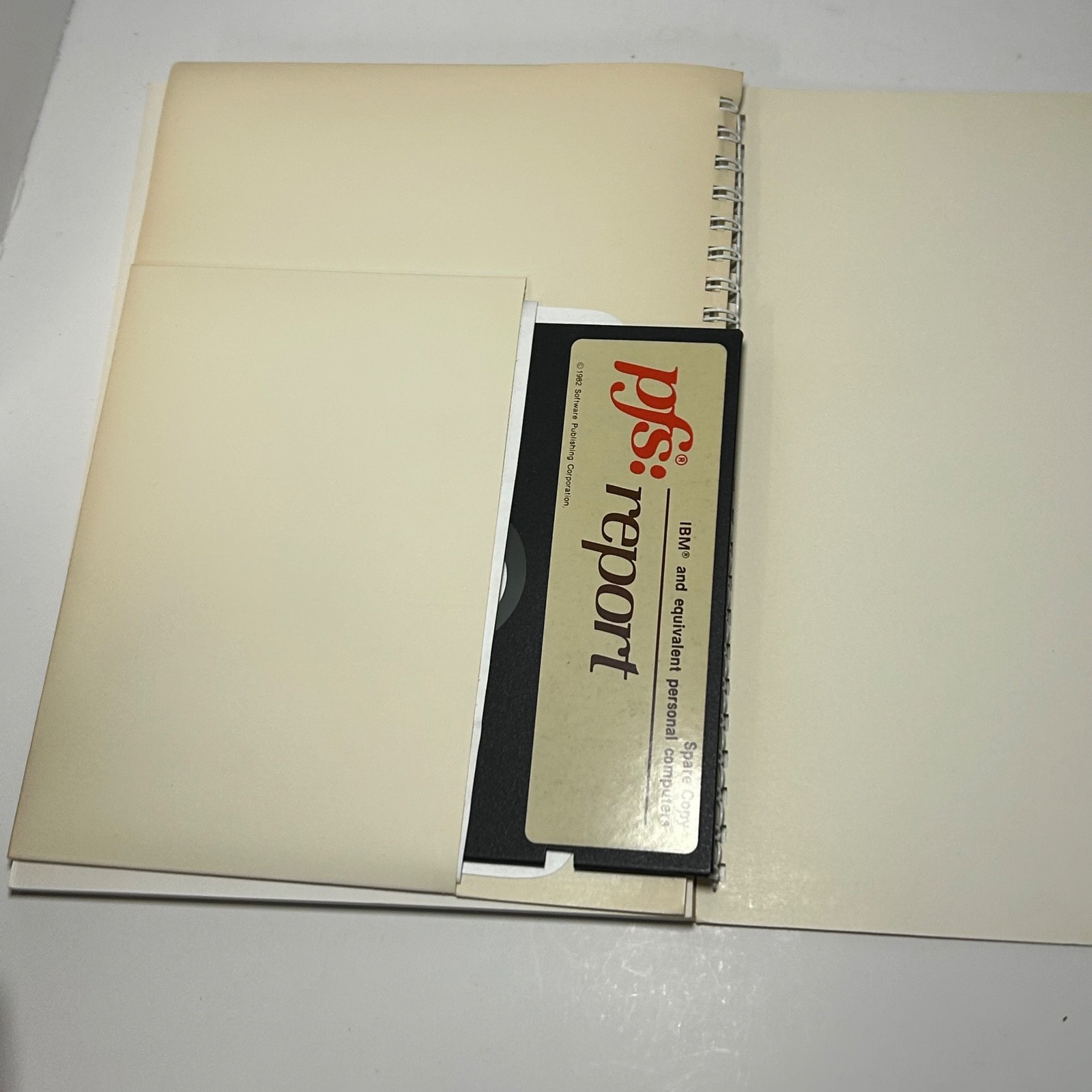 PFS: Report PC IBM DOS Software & Manual 1982 5.25″ Floppy Disks