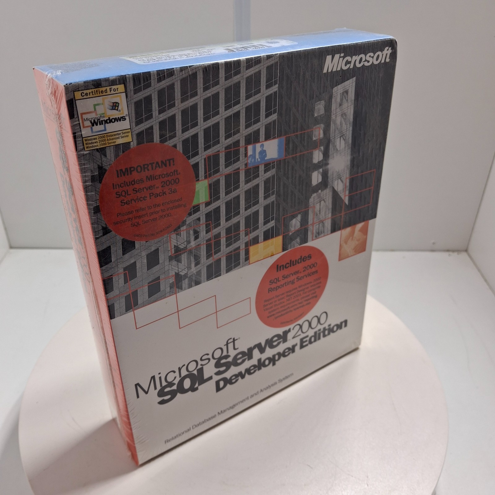 Microsoft SQL Server 2000 Developer Edition Sealed Box X08‑15681 NOS