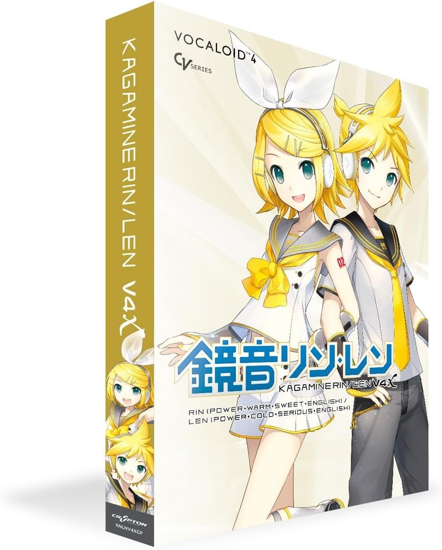 Vocaloid4 CRYPTON KAGAMINE RIN LEN V4X English Bundle DVD Software Japan New