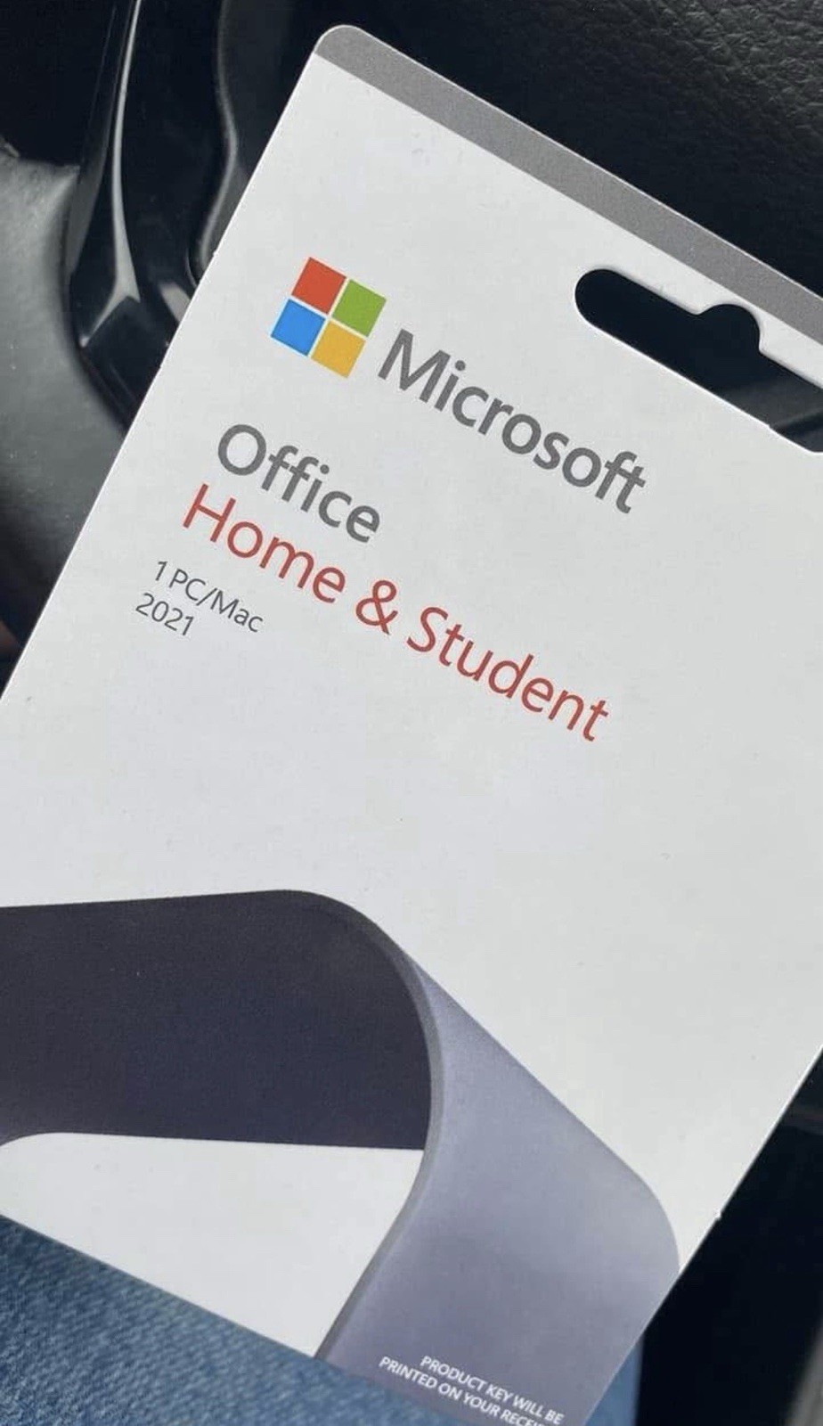 Microsoft Office Home & Student 2021 for PC/Mac 1 Device Product Key Card