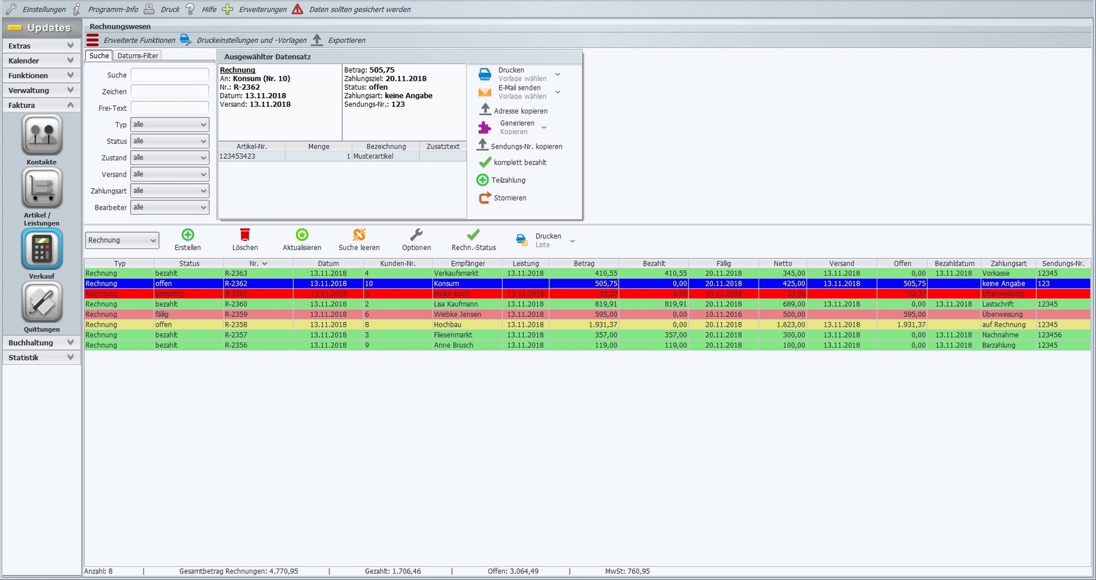 Invoice program invoice business software program network winner test, comparison
