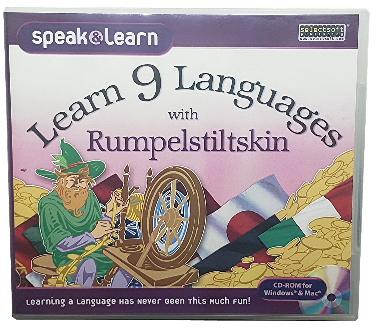 Learn 9 Languages with Rumpelstiltskin – Multilingual Stories PC Software Sealed