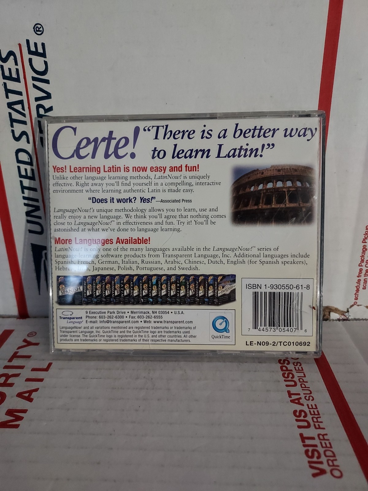 Learn Latin Now Transparent Language Learning Master Program PC CD-ROM – #162h
