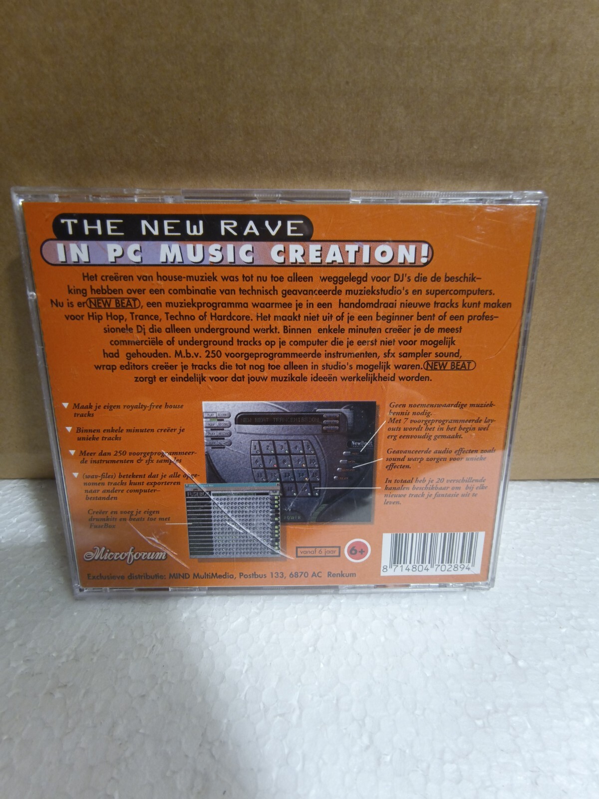 New Beat Trancemission 1997 PC CD-ROM Jewel Case, Factory Sealed, NEW! RARE