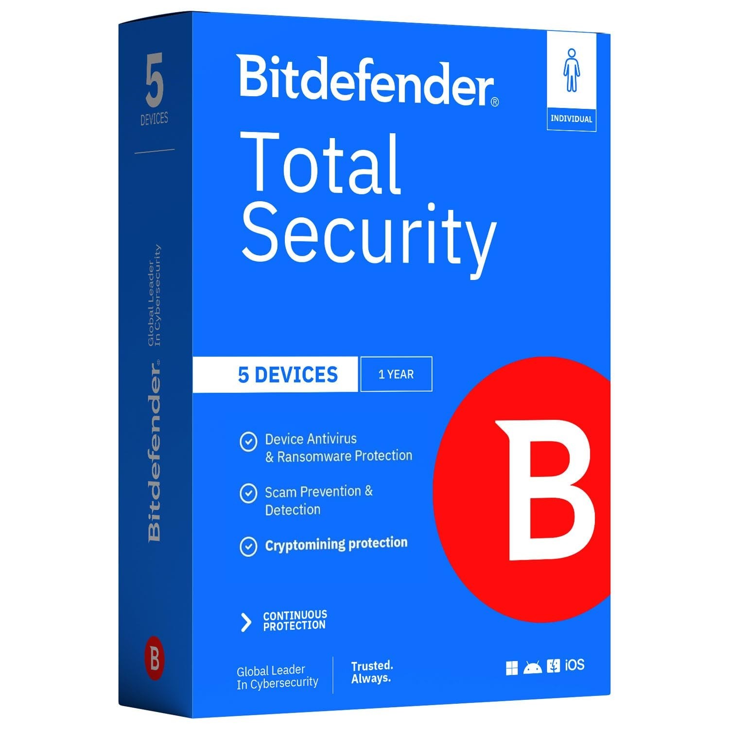 Complete Antivirus & Internet Security Suite – 5 Devices, 1 Year, PC/Mac, Activa