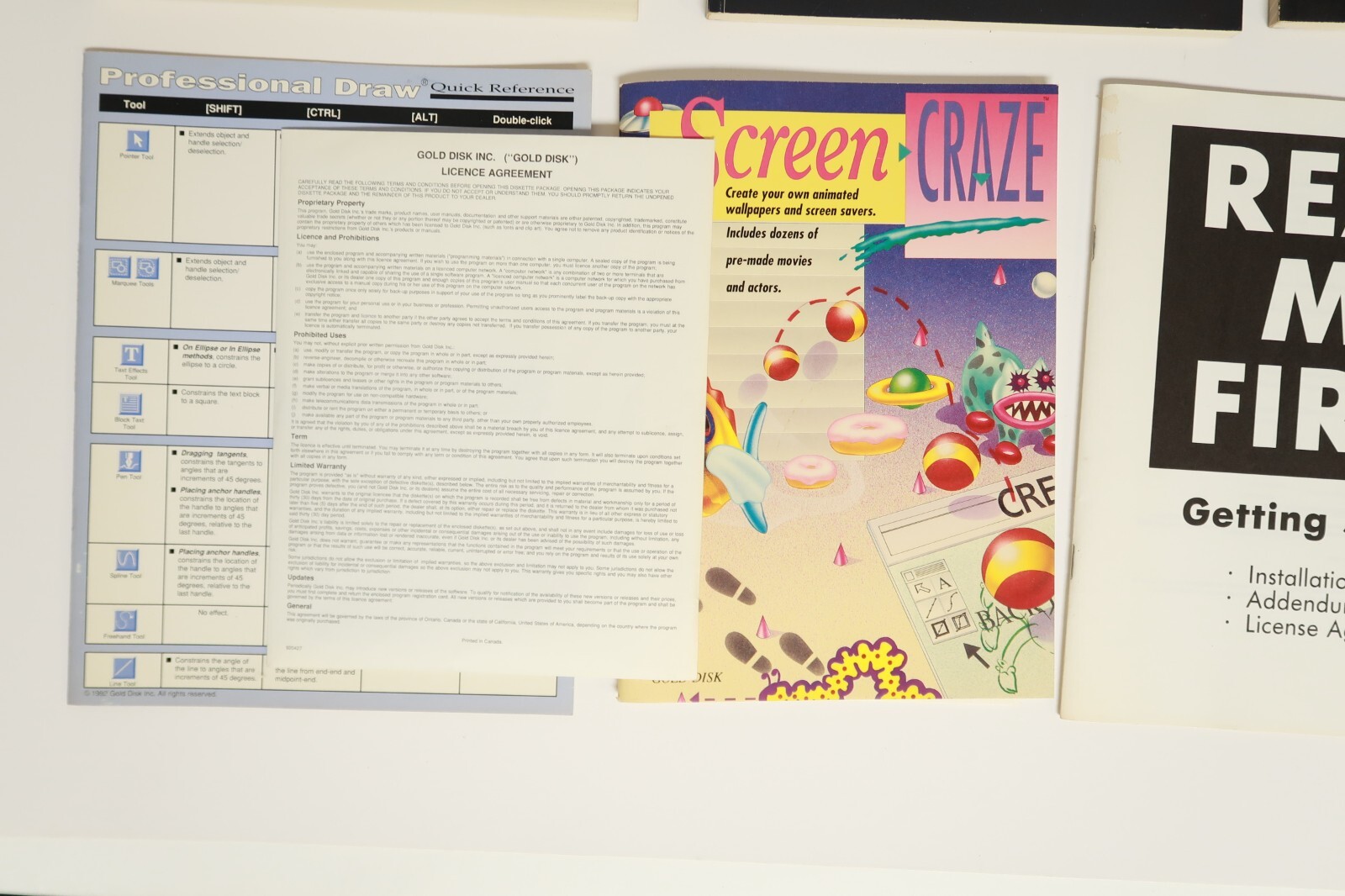 Professional Draw Gold Disk PC Vintage Computer Program Software 3.5″ Hard Disk