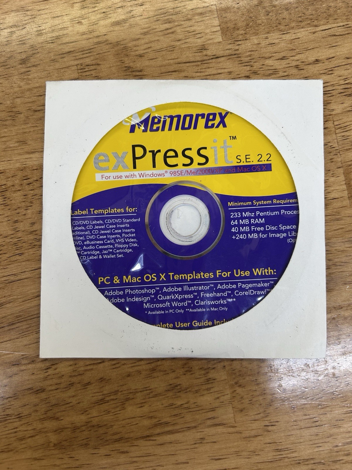 Lot Of Discs, Software And Labels For The PC For Media Such As Dvd’s & Cd’s
