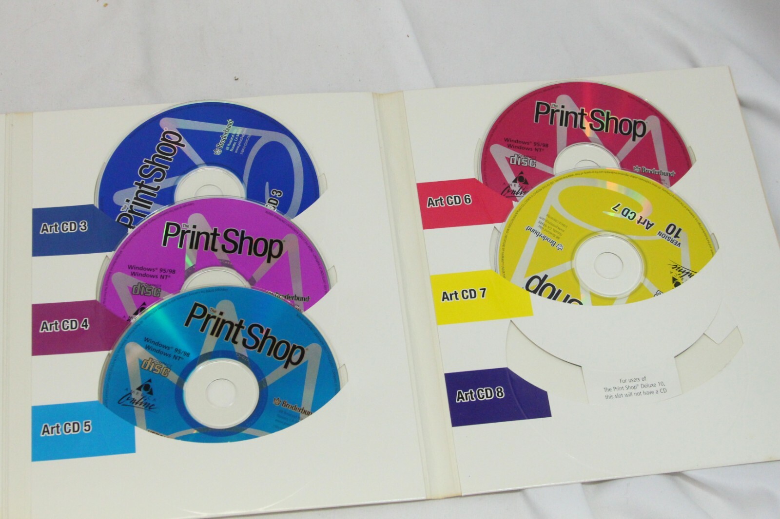 9 America Online Software Disc CD and Print Shop