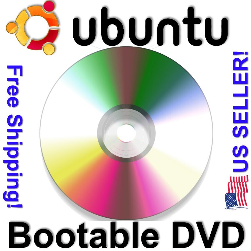 Ubuntu Linux 24.04 Latest Version BOOTABLE/LIVE DVD Disc USA FREE SHIP