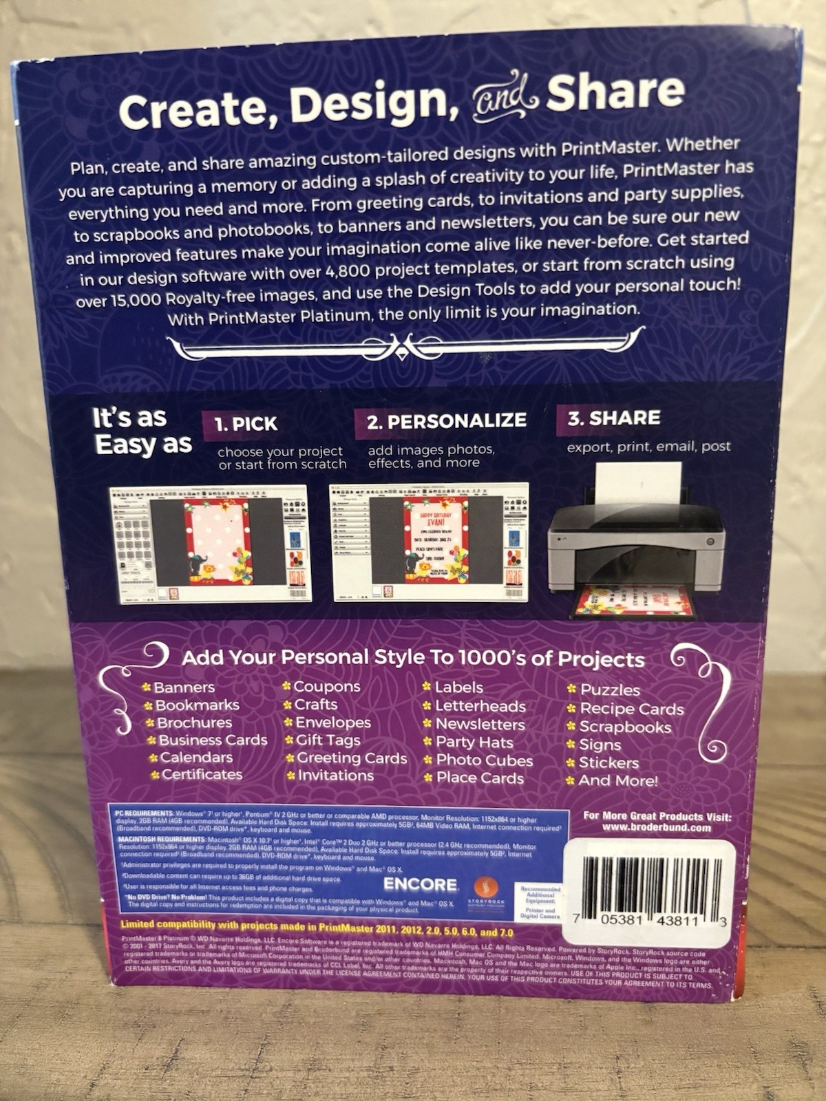 Print master Platinum V8 Design & Print Software #1 Best Selling