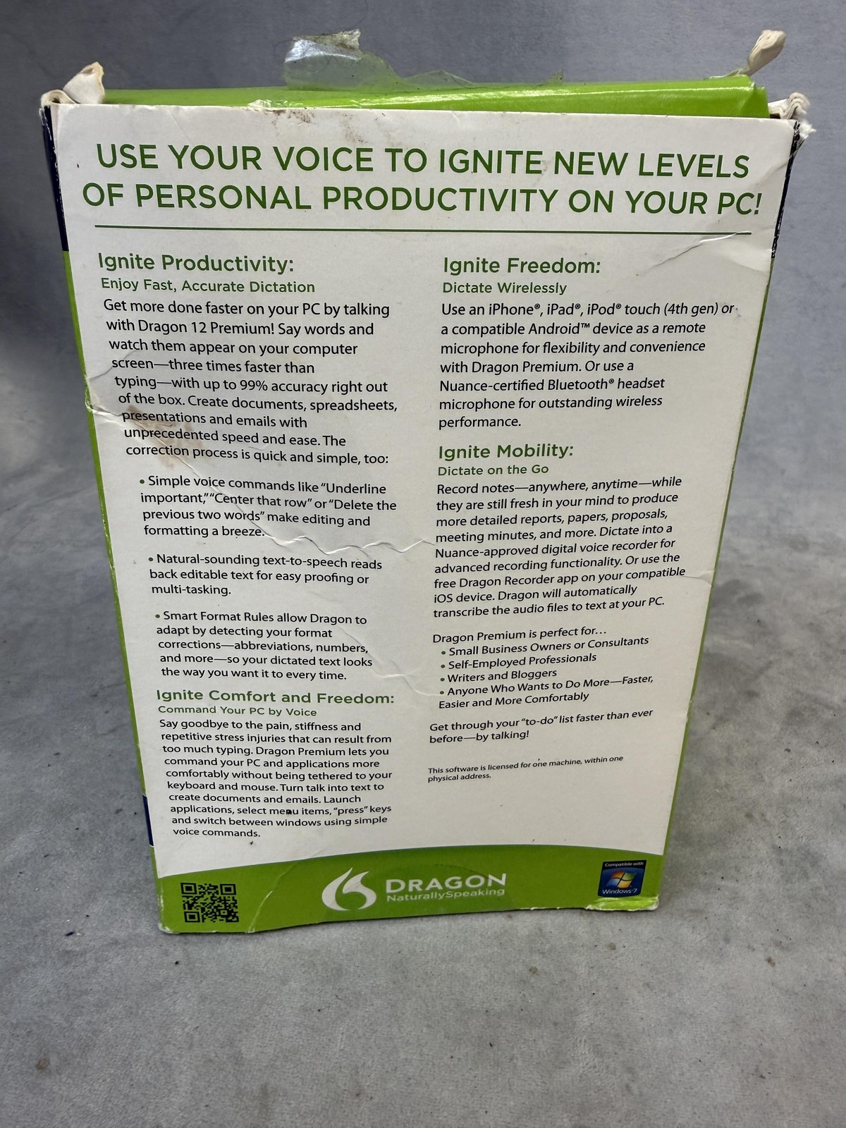 Nuance Dragon NaturallySpeaking 12 Premium Speech Recognition Software DVD