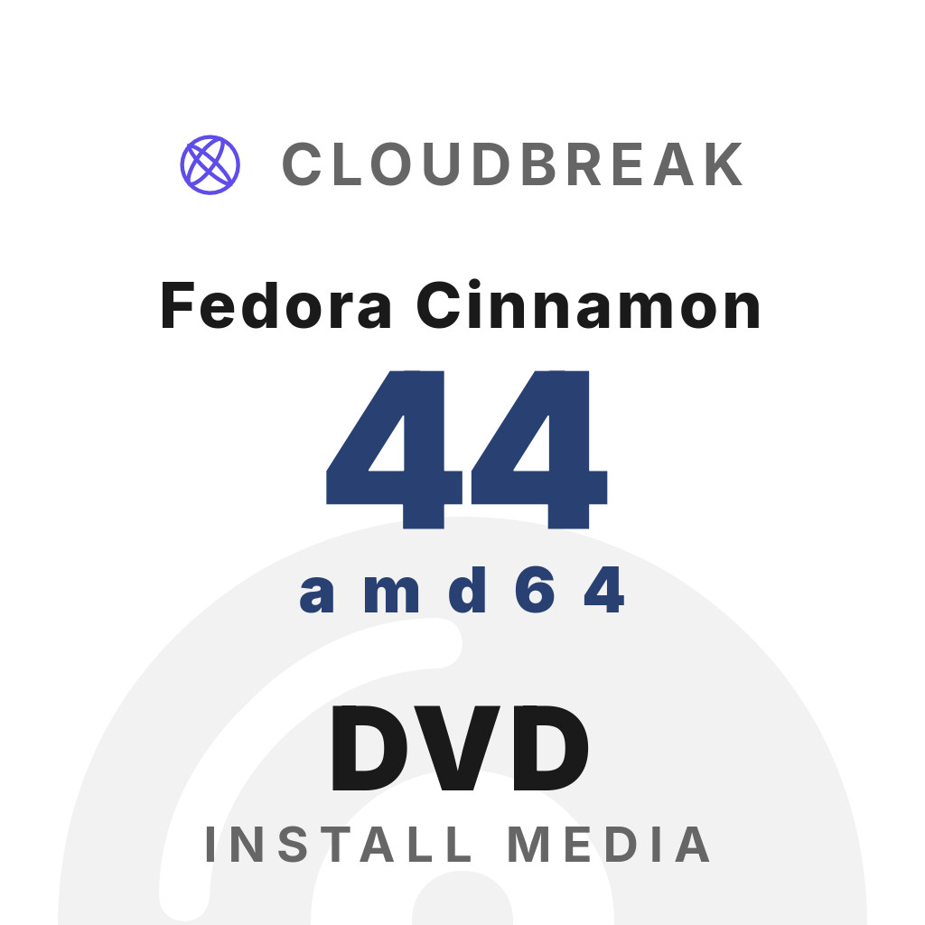 Fedora Cinnamon 44 amd64 Bootable/Live Install DVD NEW