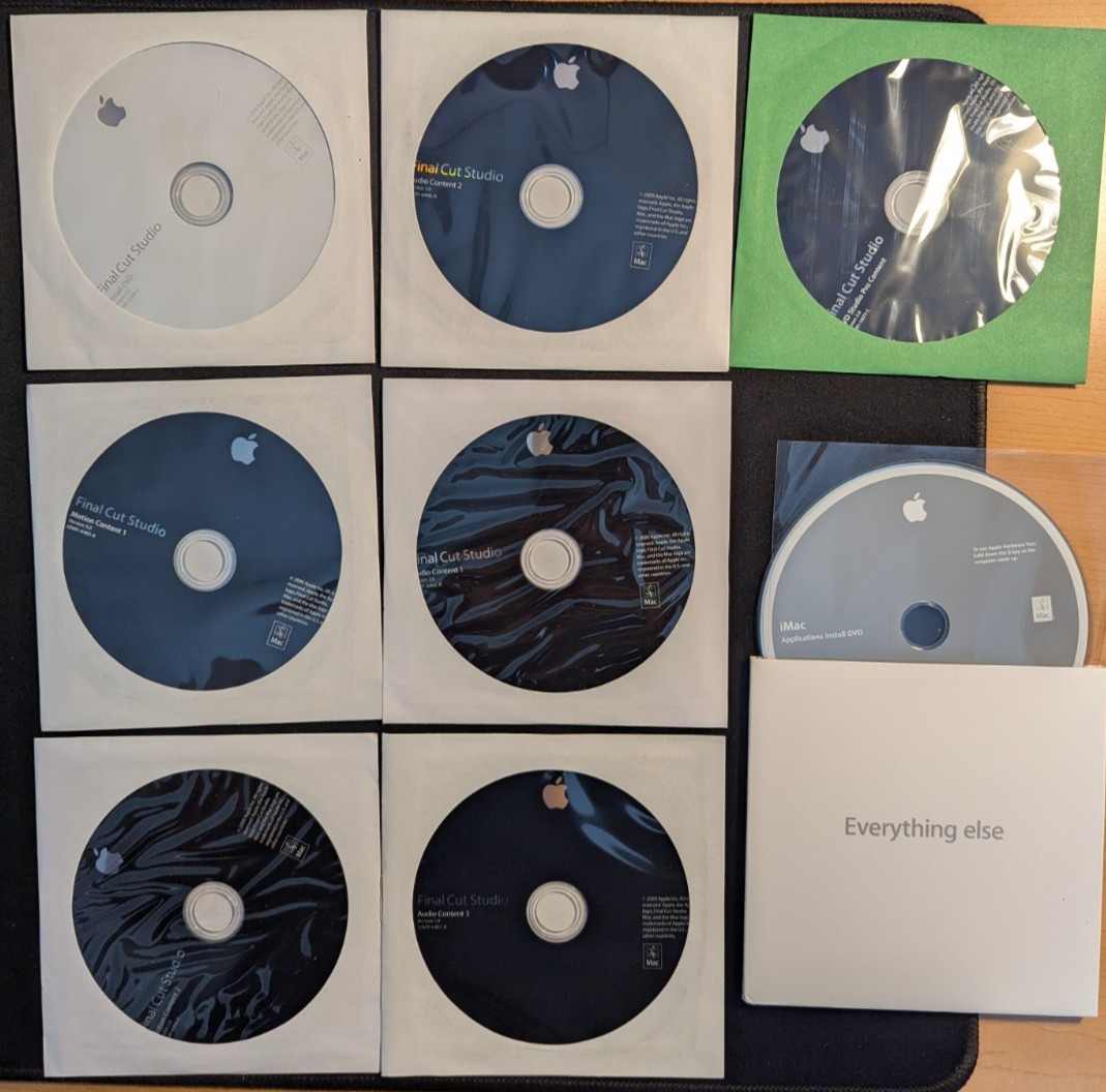 Apple Final Cut Studio HD MB642Z/A Complete Box Set Final Cut Pro 7 7 DVDs