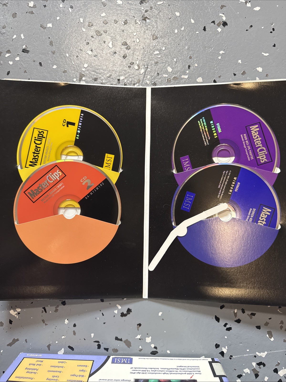 IMSI Master Clips 75,000 PC Software Clip Art Fonts Sounds Animation Video