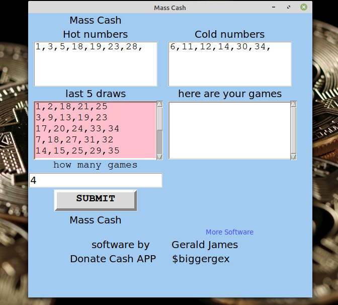 massachusetts Mass Cash Lottery Numbers software DVD for Windows 7 & 8 & 10