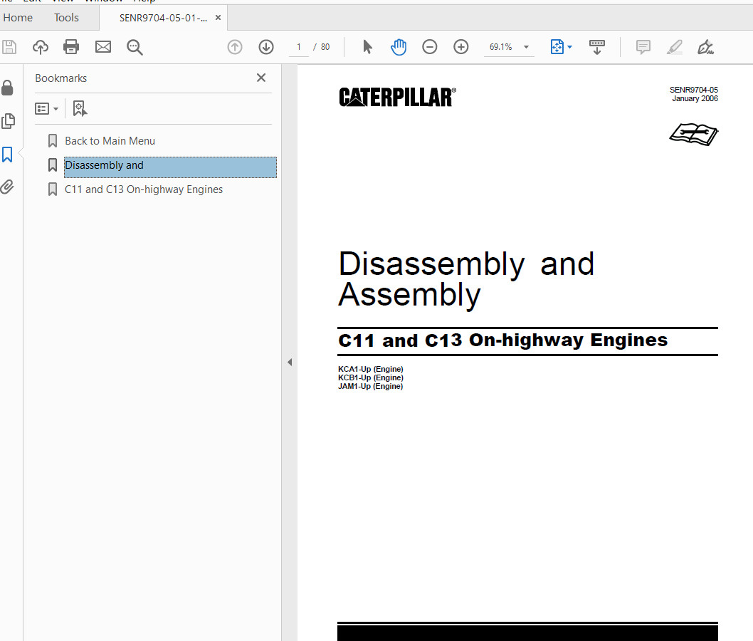 BEST Caterpillar C11 C13 C15 C16 C18 CAT ACERT Engine Service Repair Manual – CD