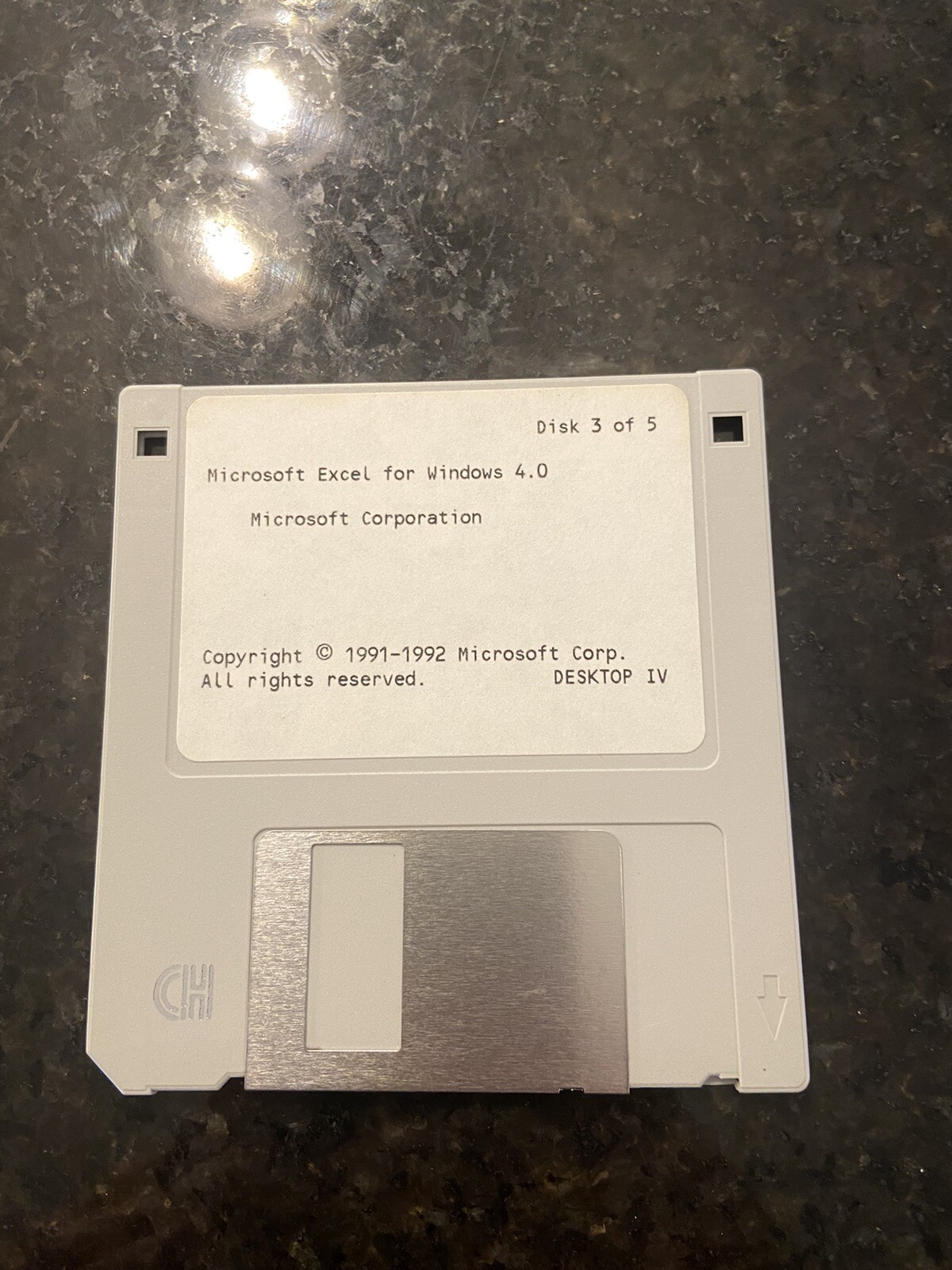 Microsoft Excel 4.0 – 3.5” Floppy Disk. Set Of 5 Disks – 0003
