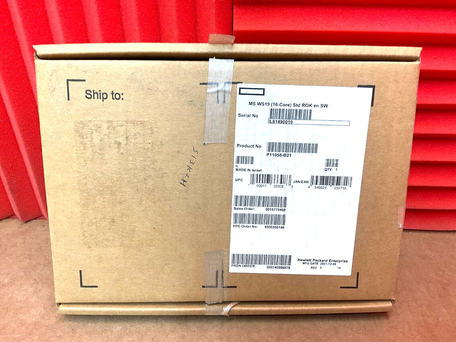HPE Microsoft Windows Server 2019 Data Center Edition 16 Cores P11061-B21