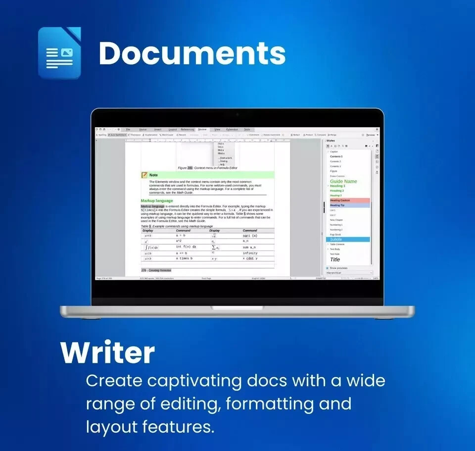 LibreOffice 2026 Software Suite ~ Word Process, Home Student Business for MAC