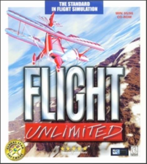 Flight Unlimited 1 PC CD fly pilot aircraft plane aero lessons simulation game!