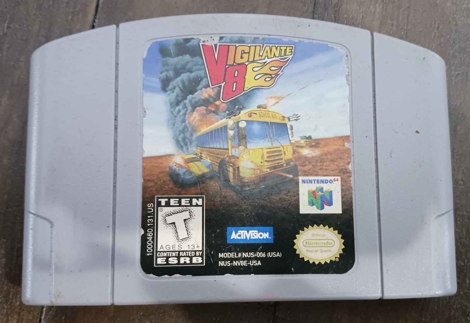 Vigilante 8 (NINTENDO 64, 1997) Game Cartridge