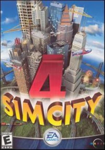 SimCity 4 PC CD city building simulation virtual citizens strategy game 2003 BOX