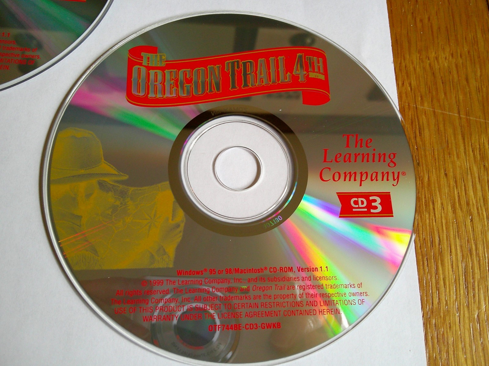 The Oregon Trail 4th Edition The Learning Company for PC – 3 CD ROM set 1999