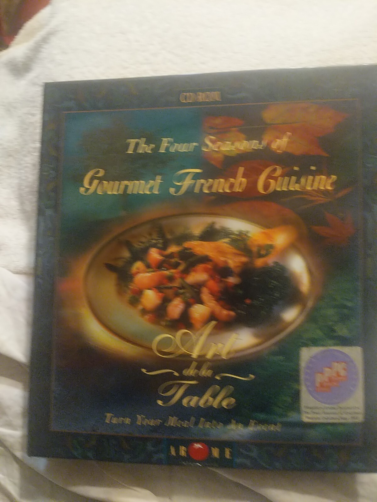 ART de la TABLE: THE FOUR SEASONS OF FRENCH CUISINE CD/ROM PC Windows 3.1