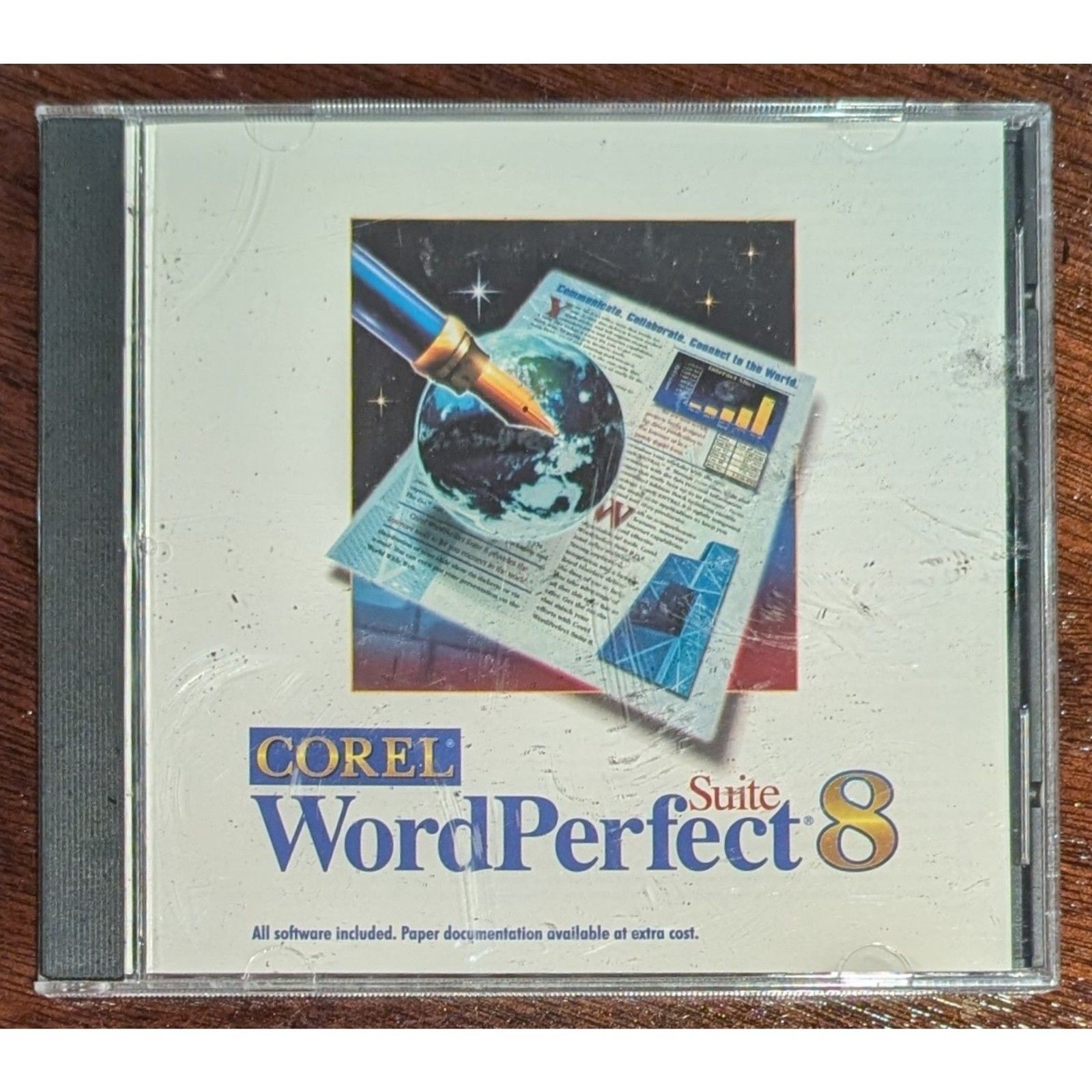 Corel WordPerfect Suite 8 • OEM Install CD with Case & QuickStart Guide
