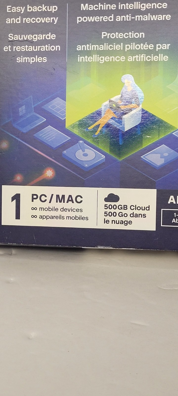 Acronis Cyber Protect Home Office 1 PC/MAC Advanced Version 1yr. 500GB Cloud