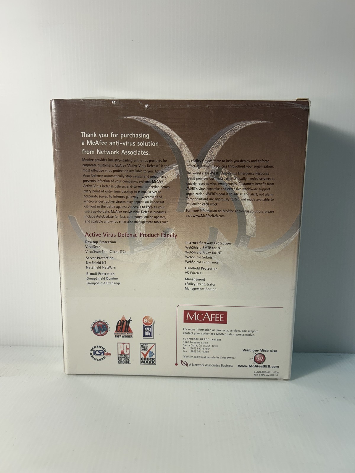 McAfee Active VirusScan Security Suite V4.5 10-Node Collectible