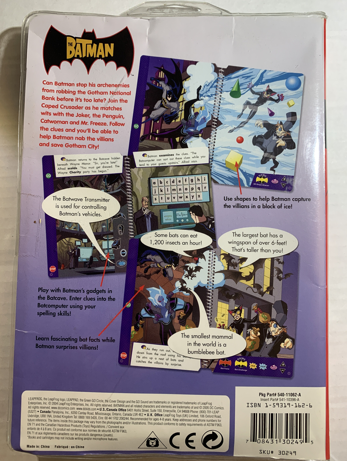 Leap Frog-The Batman 1st to 2nd grade￼ Book And Cartridge W/case