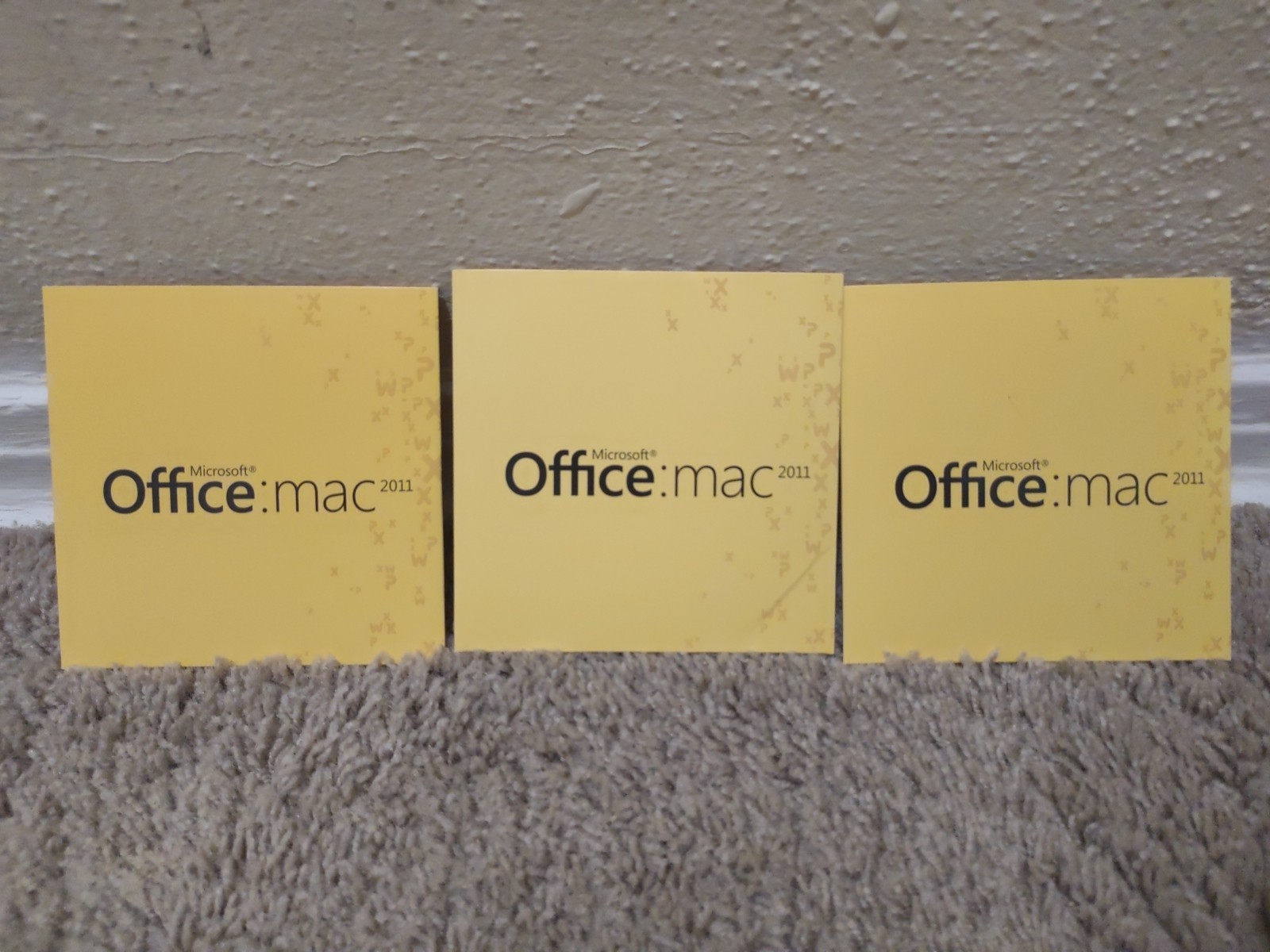 Microsoft Office for Mac Home and Student 2011 (3 Macs) w/key FREE SHIPPING