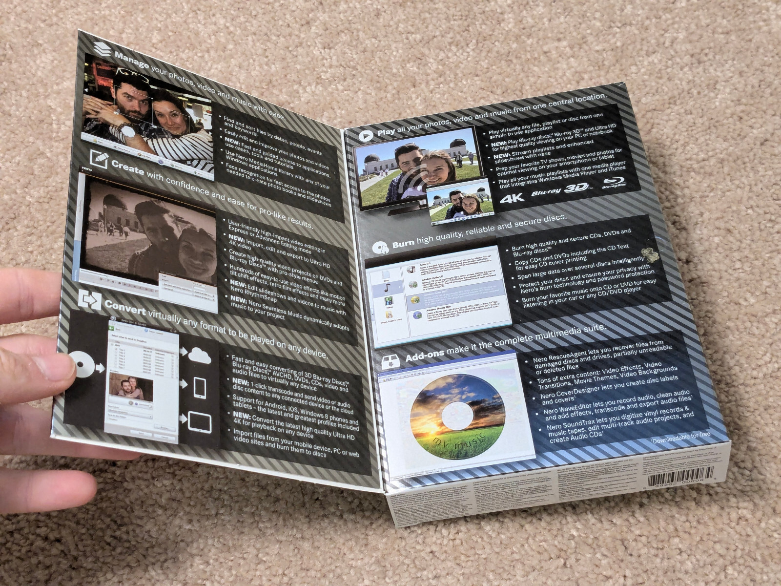 NERO 2014 PLATINUM / media software for windows 4k 3D