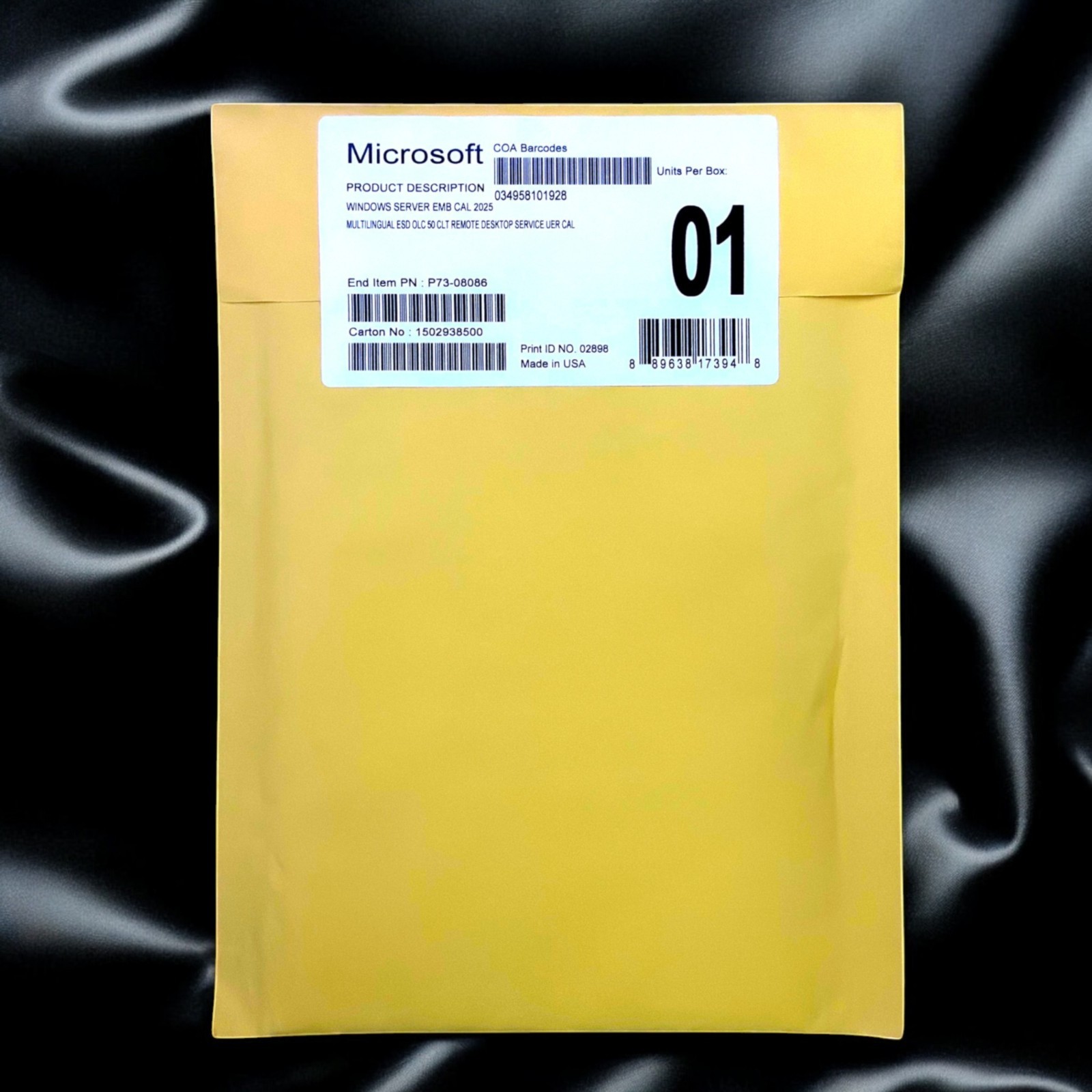 WINDOWS SERVER 2025 50 USERS RDS CAL SEALED FAST US SHIPPING