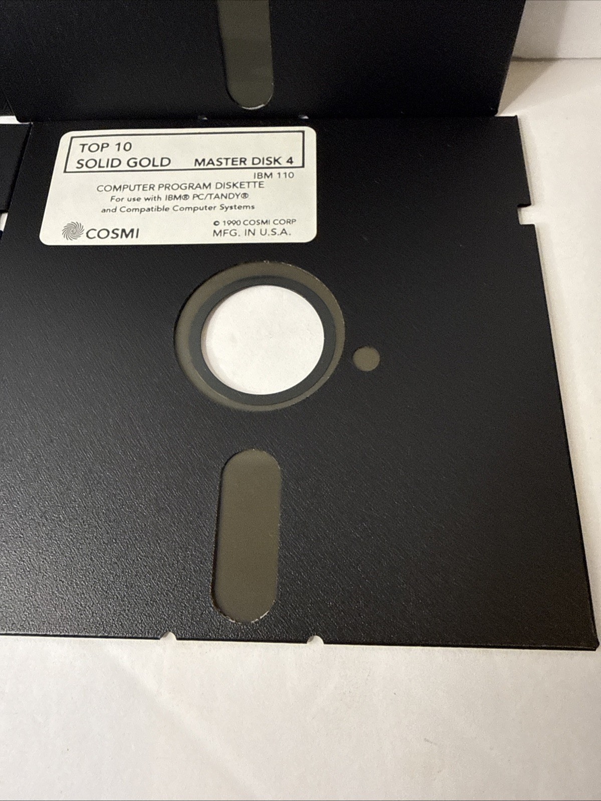 lot of 4 floppy disk top 10 solid gold Master Disk I-4 1990 cosmi IBM PC/Tandy