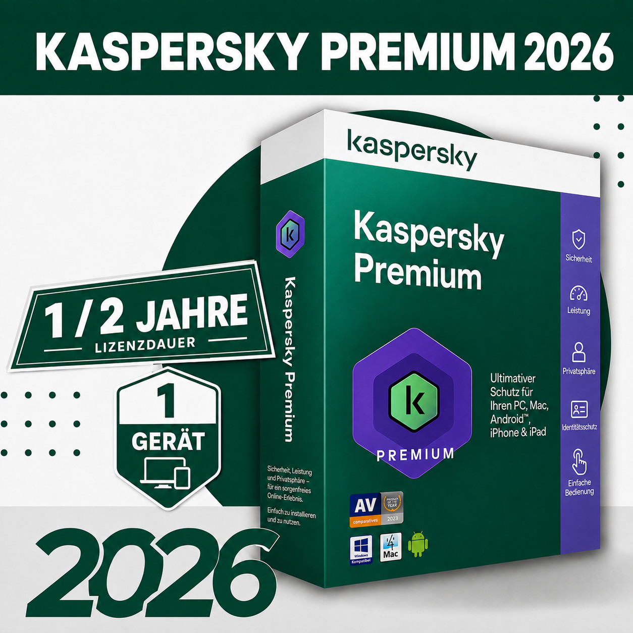 K Premium 2026 | for Windows – Key Fast by Email – 1 Device / 1, 2 Year