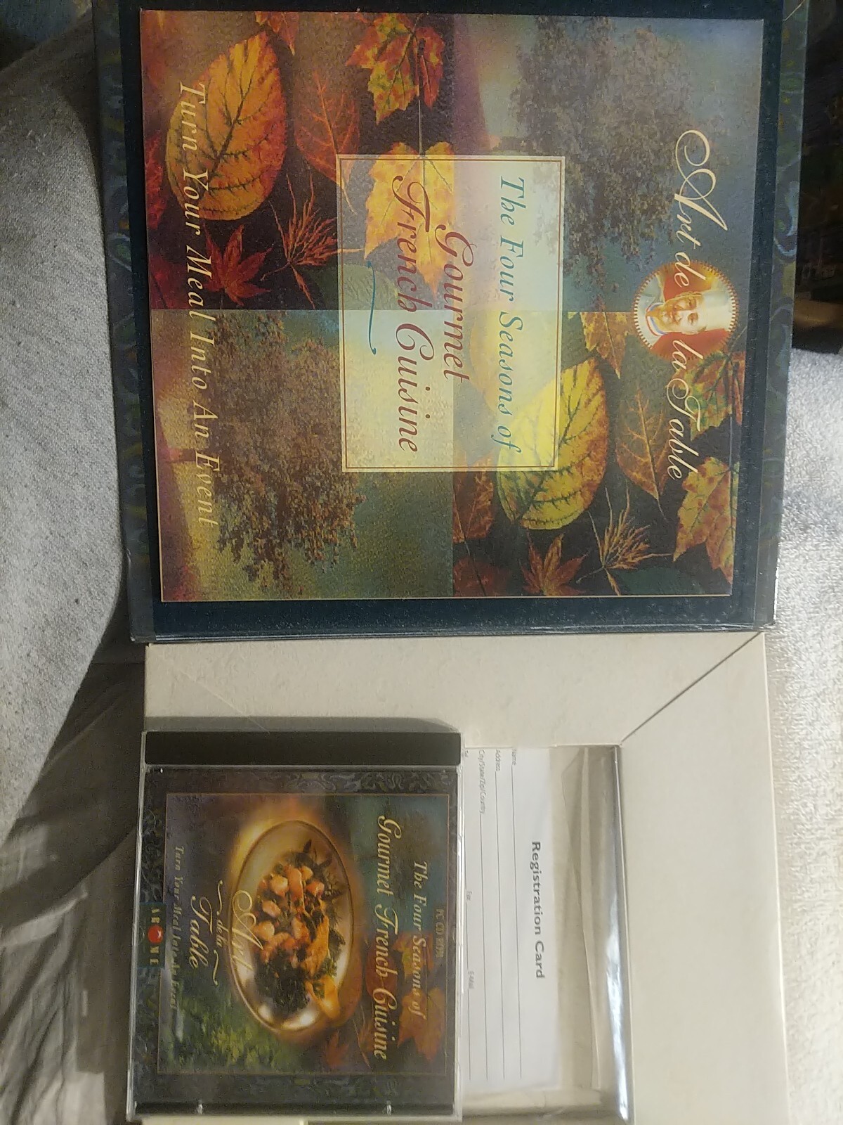 ART de la TABLE: THE FOUR SEASONS OF FRENCH CUISINE CD/ROM PC Windows 3.1